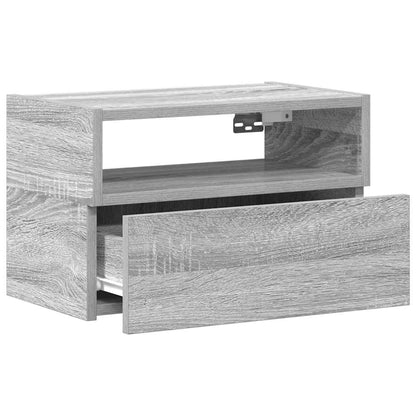 vidaXL Chevet mural gris Sonoma 45x26x28,5 cm