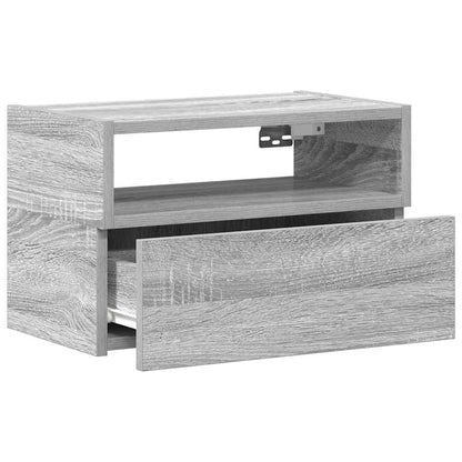 vidaXL Tables de chevet murales 2 pcs Gris Sonoma 45x26x28,5 cm