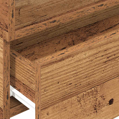 vidaXL Table de chevet murale aspect bois de récupération 45x26x28,5 cm