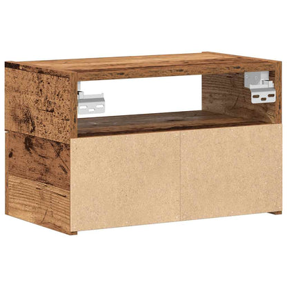 vidaXL Tables de chevet murales 2 pcs aspect bois de récupération 45x26x28,5 cm