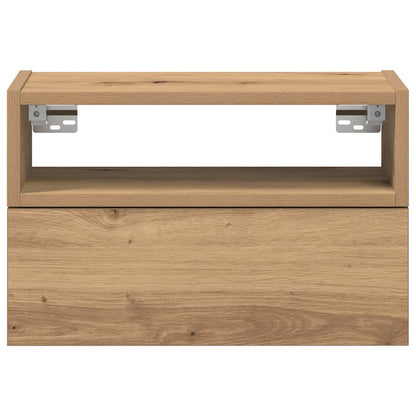 vidaXL Tables de chevet murales 2 pcs Chêne artisan 45x26x28,5 cm