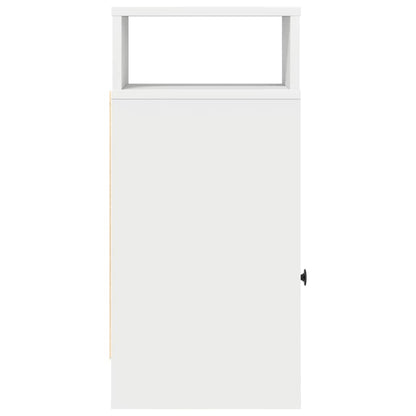 vidaXL Nachttisch mit Schublade Weiß 25x31x66 cm