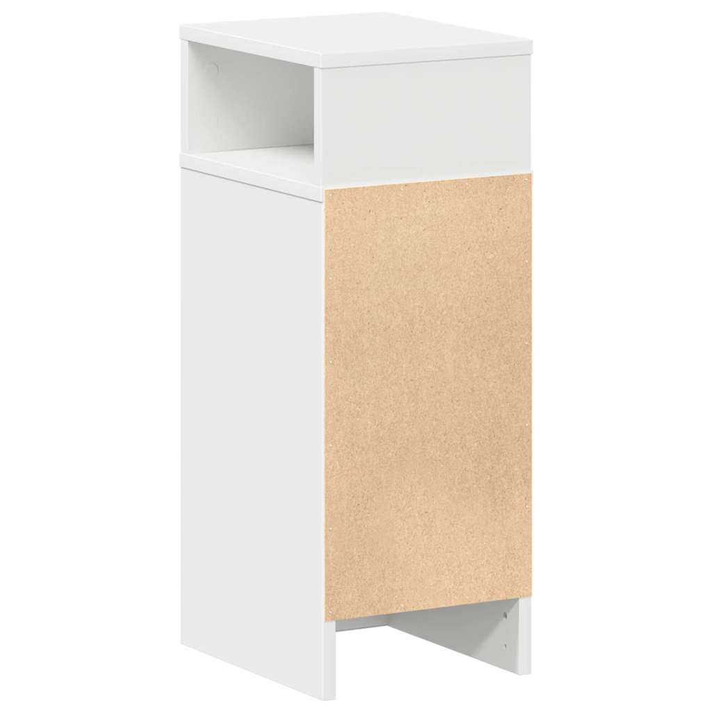 vidaXL Nachttisch mit Schublade Weiß 25x31x66 cm