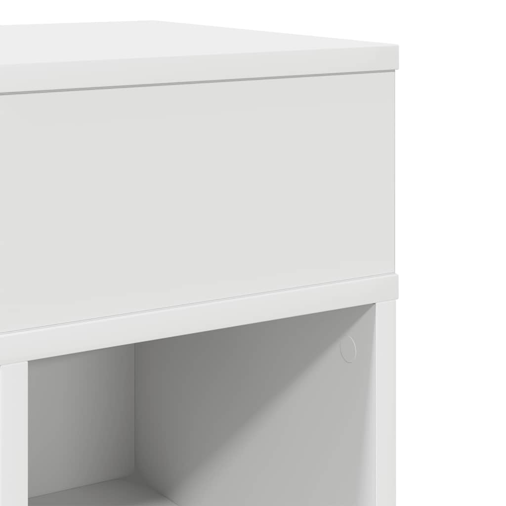 vidaXL Nachttisch mit Schublade Weiß 25x31x66 cm