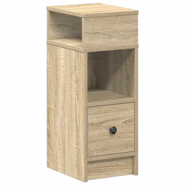 vidaXL Table de chevet avec tiroir chêne Sonoma 25x31x66 cm