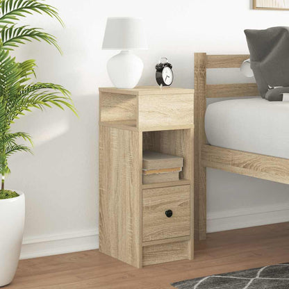 vidaXL Table de chevet avec tiroir chêne Sonoma 25x31x66 cm