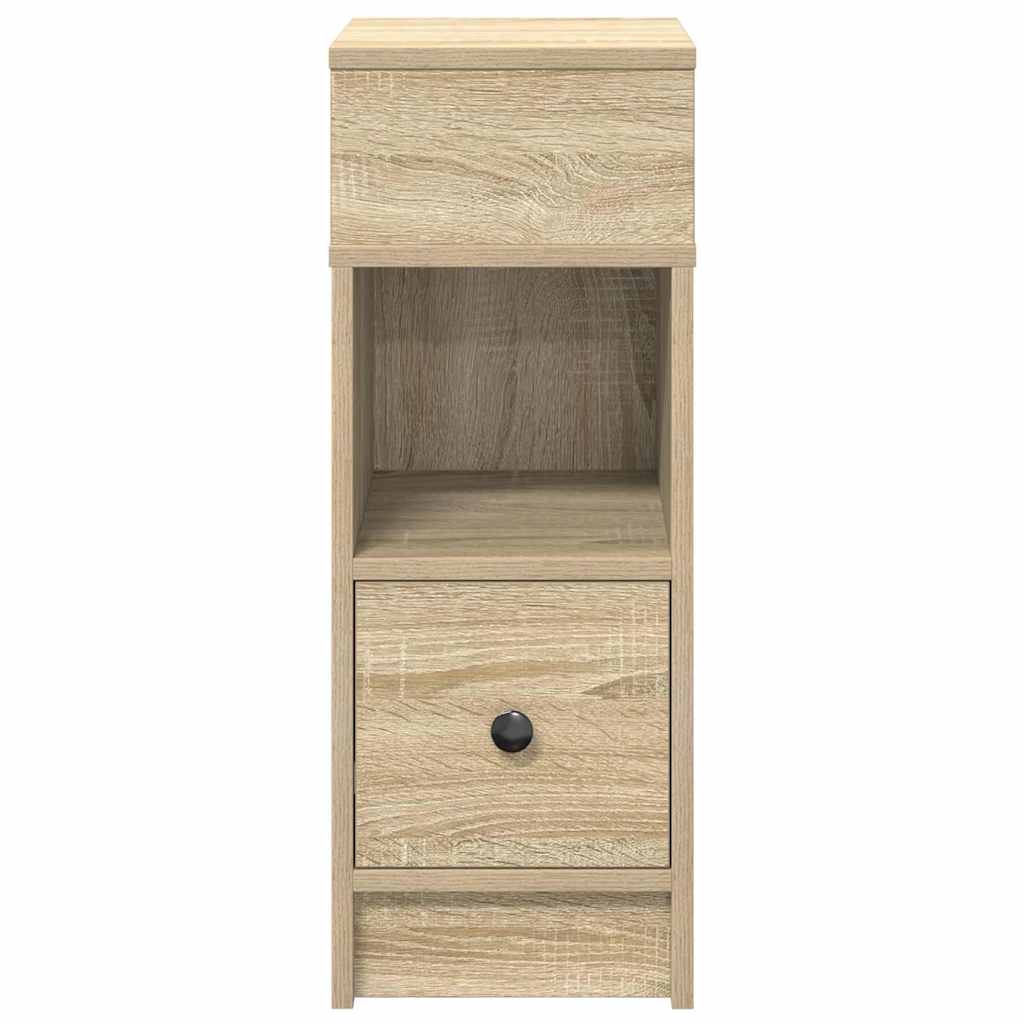 vidaXL Table de chevet avec tiroir chêne Sonoma 25x31x66 cm