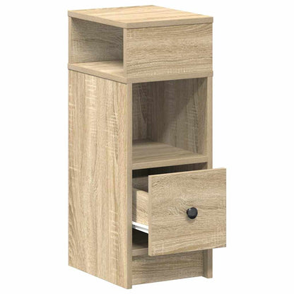 vidaXL Table de chevet avec tiroir chêne Sonoma 25x31x66 cm