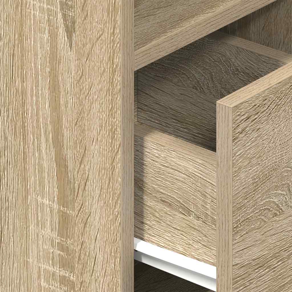 vidaXL Table de chevet avec tiroir chêne Sonoma 25x31x66 cm