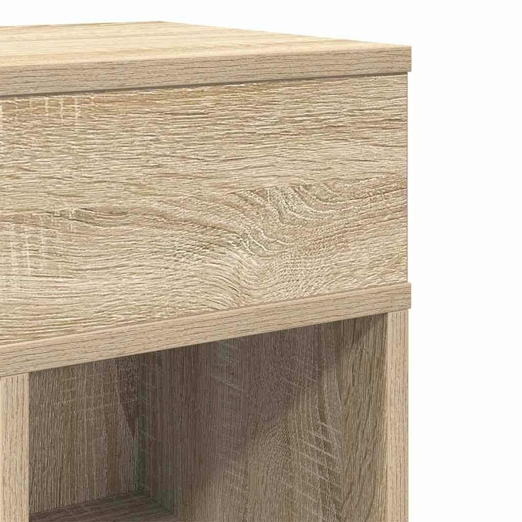 vidaXL Table de chevet avec tiroir chêne Sonoma 25x31x66 cm