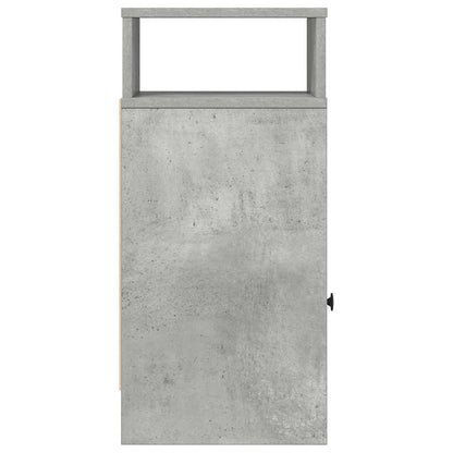 vidaXL Nachttisch mit Schublade Betongrau 25x31x66 cm