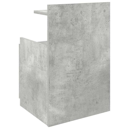 vidaXL Nachttisch mit 2 Schubladen Betongrau 40x36,5x62 cm