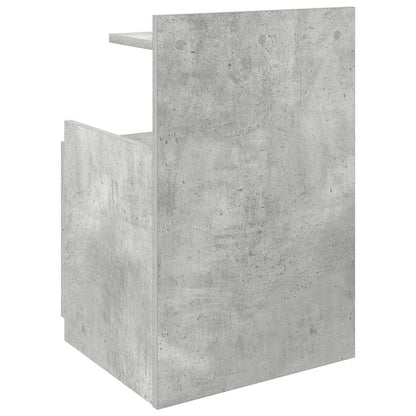 vidaXL Nachttische 2 Stk. mit 2 Schubladen Betongrau 40x36,5x62 cm