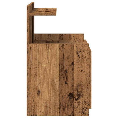 vidaXL Nachttische 2 Stk. mit 2 Schubladen Altholz-Optik 40x36,5x62 cm