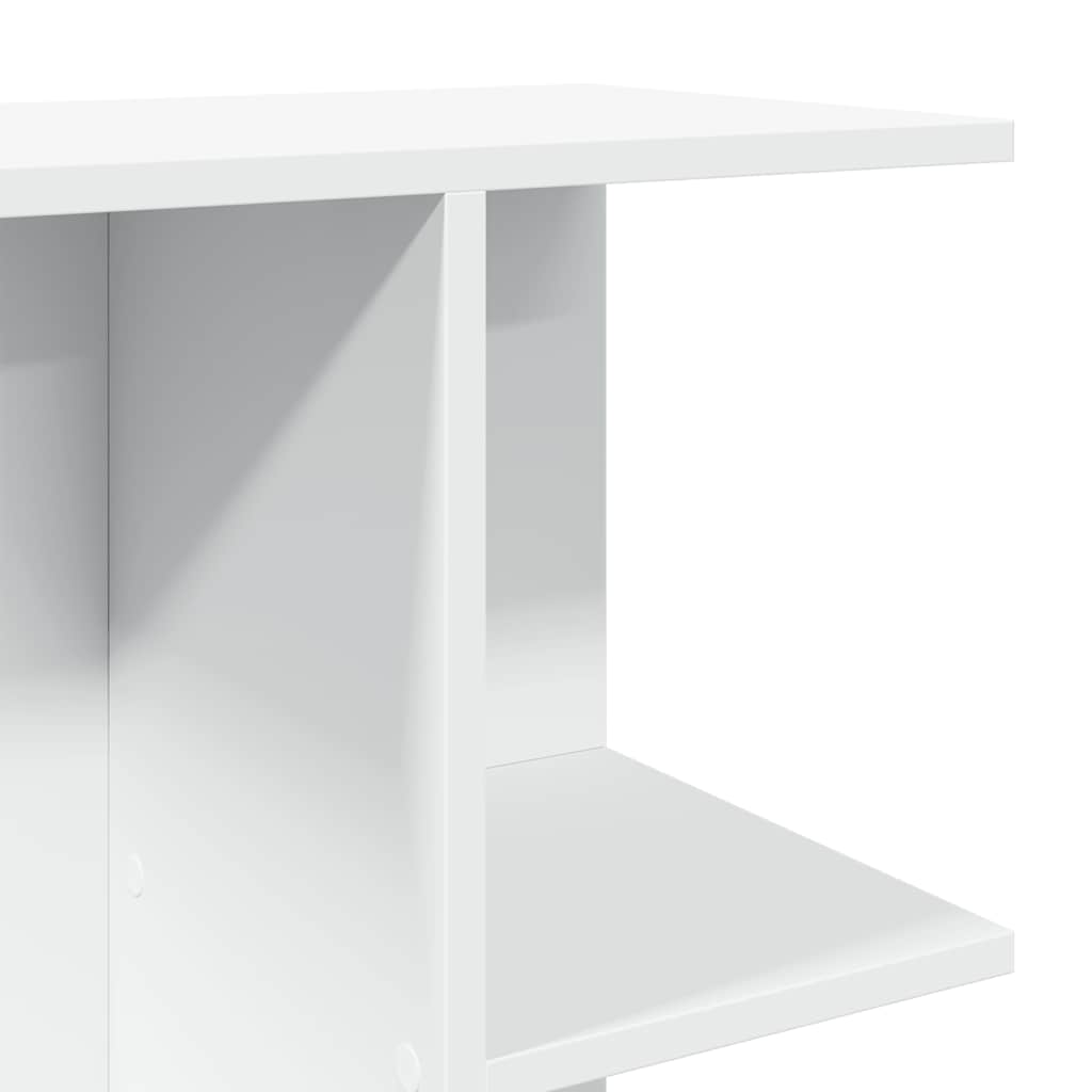 vidaXL Nachttisch Weiß 46,5x29x61 cm Holzwerkstoff