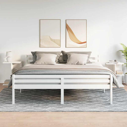 vidaXL Nachttische 2 Stk. Weiß 46,5x29x61 cm Holzwerkstoff