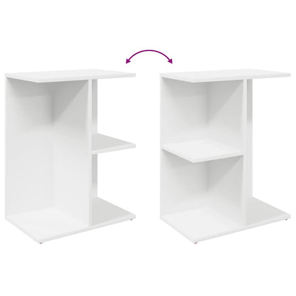 vidaXL Nachttische 2 Stk. Weiß 46,5x29x61 cm Holzwerkstoff