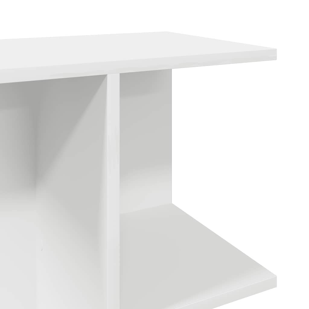 vidaXL Nachttische 2 Stk. Weiß 46,5x29x61 cm Holzwerkstoff