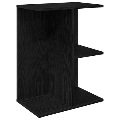 vidaXL Nachttische 2 Stk. Schwarz Eichen-Optik 46,5x29x61 cm
