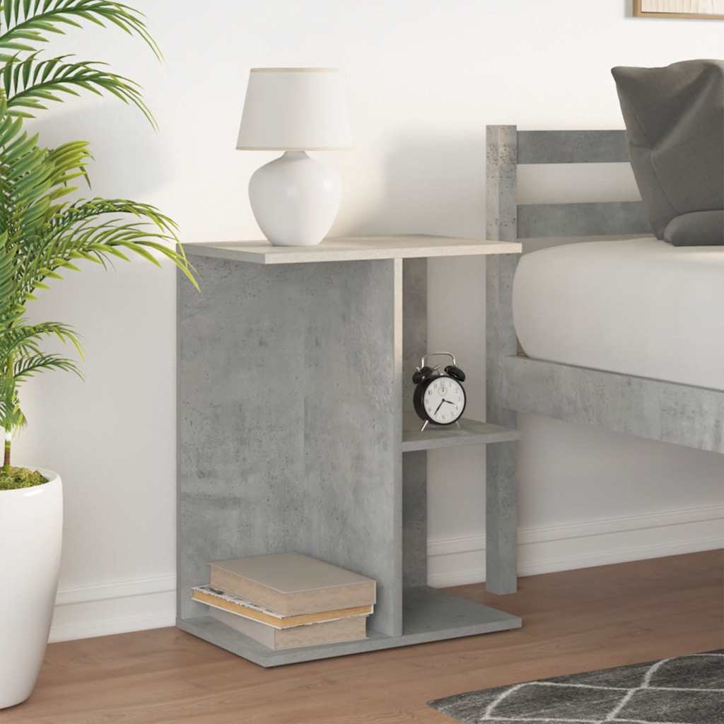 vidaXL Nachttisch Betongrau 46,5x29x61 cm Holzwerkstoff