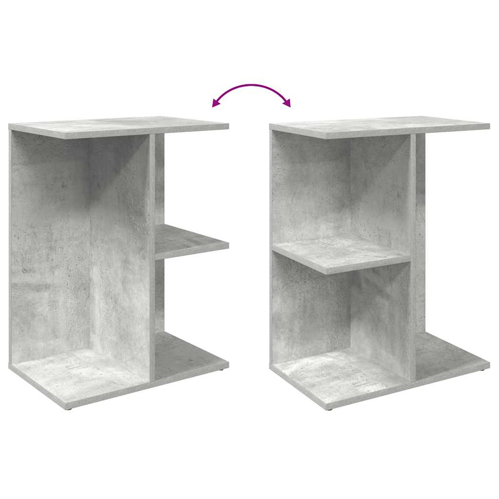 vidaXL Nachttisch Betongrau 46,5x29x61 cm Holzwerkstoff