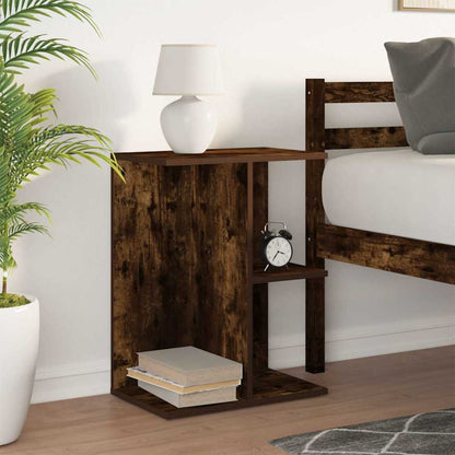 vidaXL Nachttisch Räuchereiche 46,5x29x61 cm Holzwerkstoff
