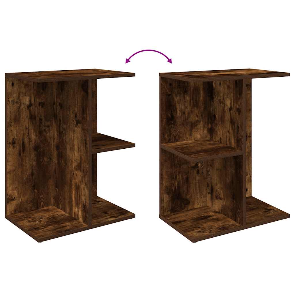 vidaXL Nachttische 2 Stk. Räuchereiche 46,5x29x61 cm Holzwerkstoff