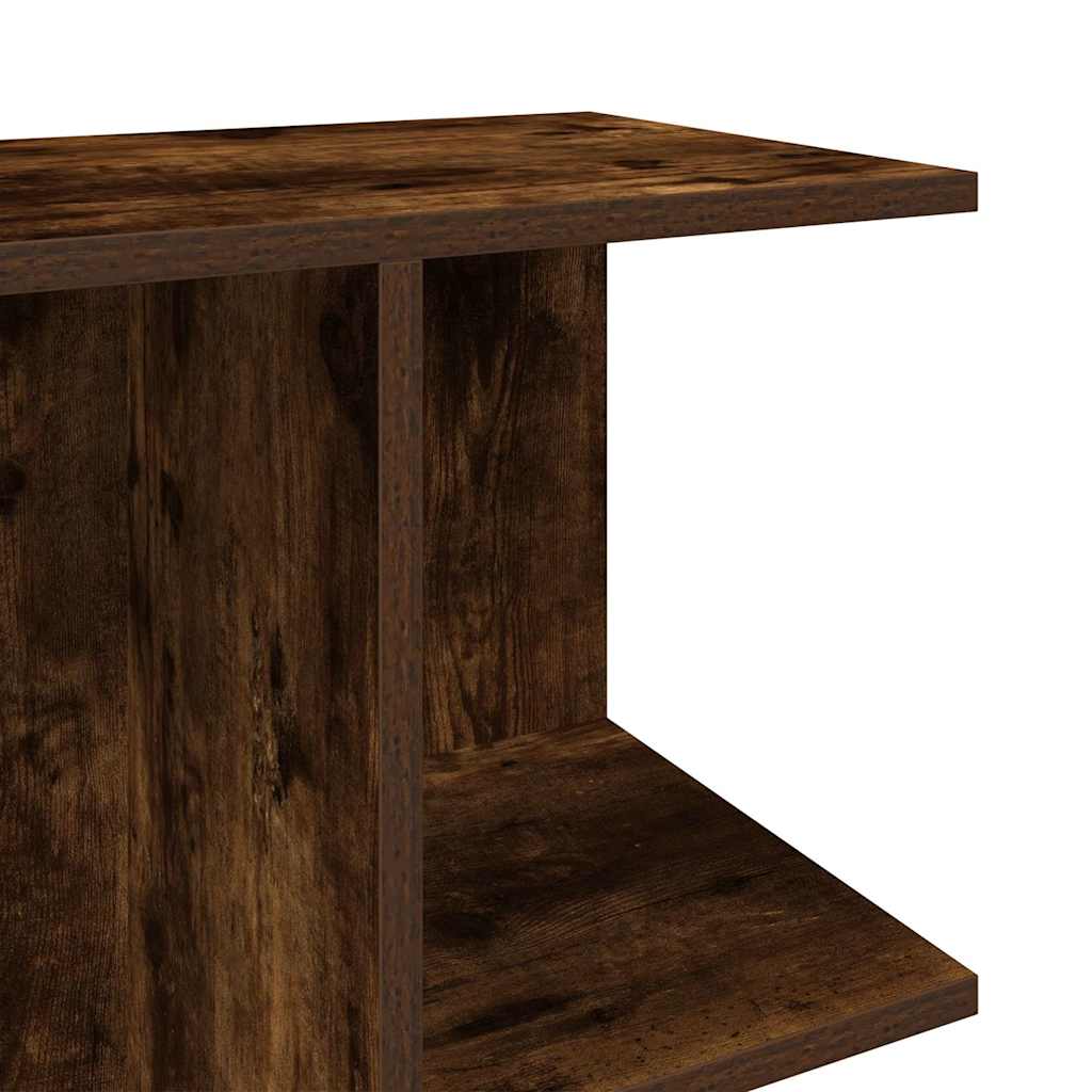 vidaXL Nachttische 2 Stk. Räuchereiche 46,5x29x61 cm Holzwerkstoff