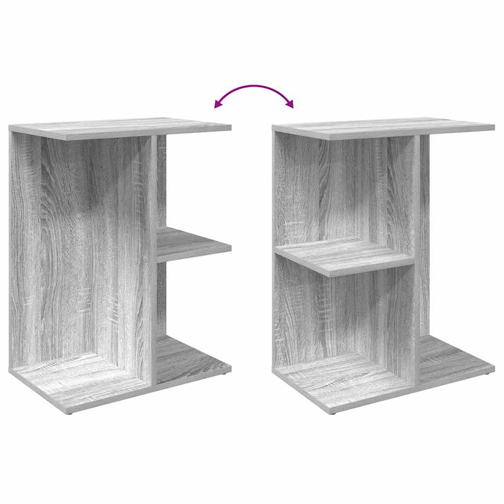vidaXL Nachttisch Grau Sonoma 46,5x29x61 cm Holzwerkstoff