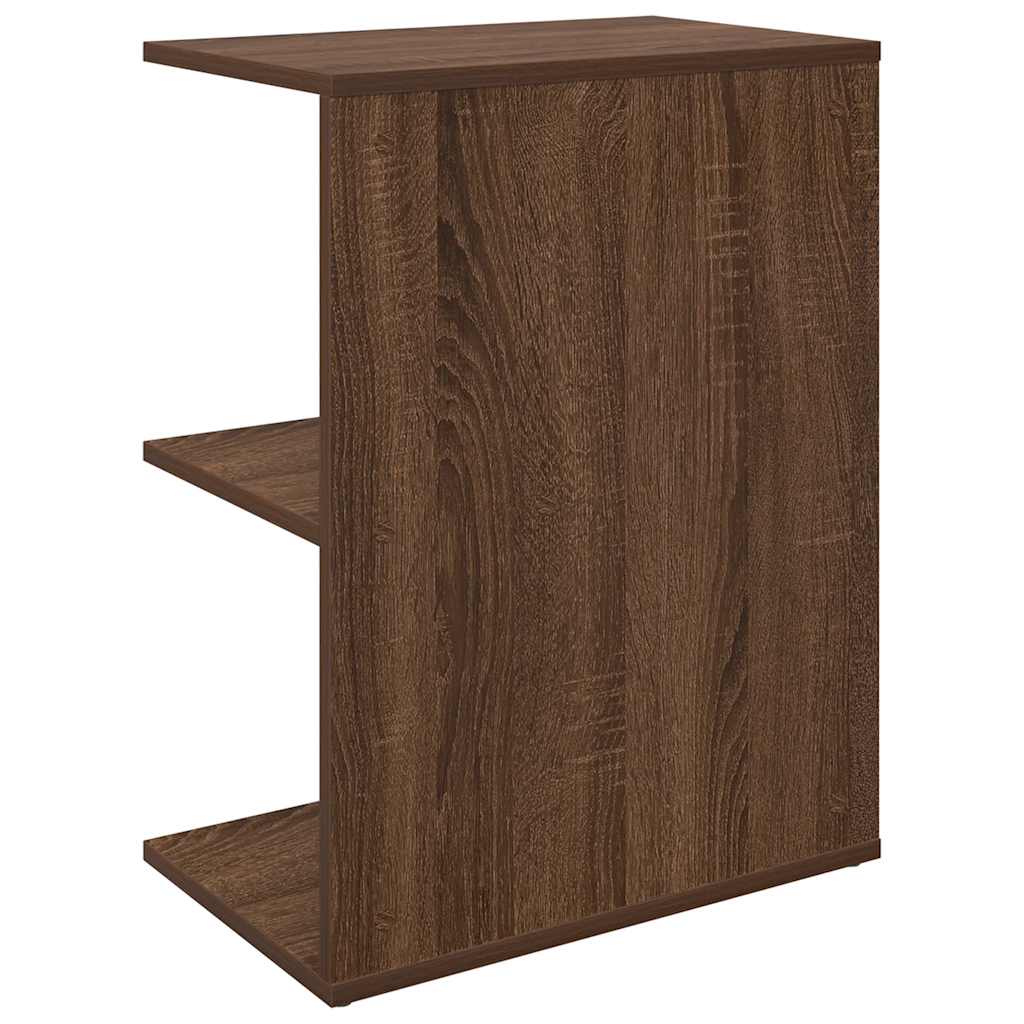 vidaXL Nachttische 2 Stk. Braun Eichen-Optik 46,5x29x61 Holzwerkstoff