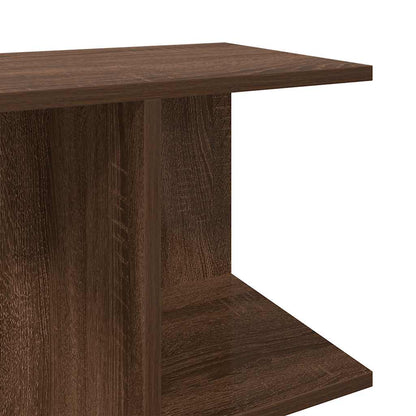 vidaXL Nachttische 2 Stk. Braun Eichen-Optik 46,5x29x61 Holzwerkstoff