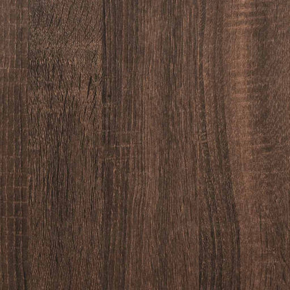 vidaXL Nachttische 2 Stk. Braun Eichen-Optik 46,5x29x61 Holzwerkstoff