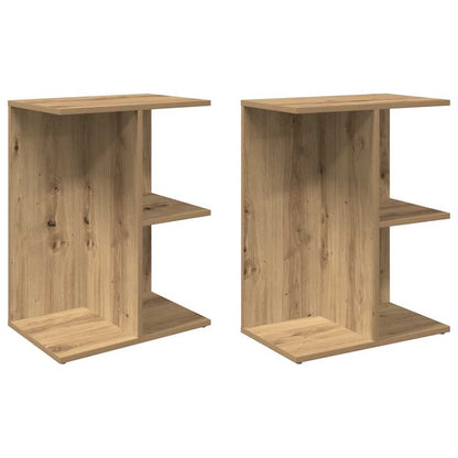 vidaXL Nachttische 2 Stk. Artisan-Eiche 46,5x29x61 cm Holzwerkstoff
