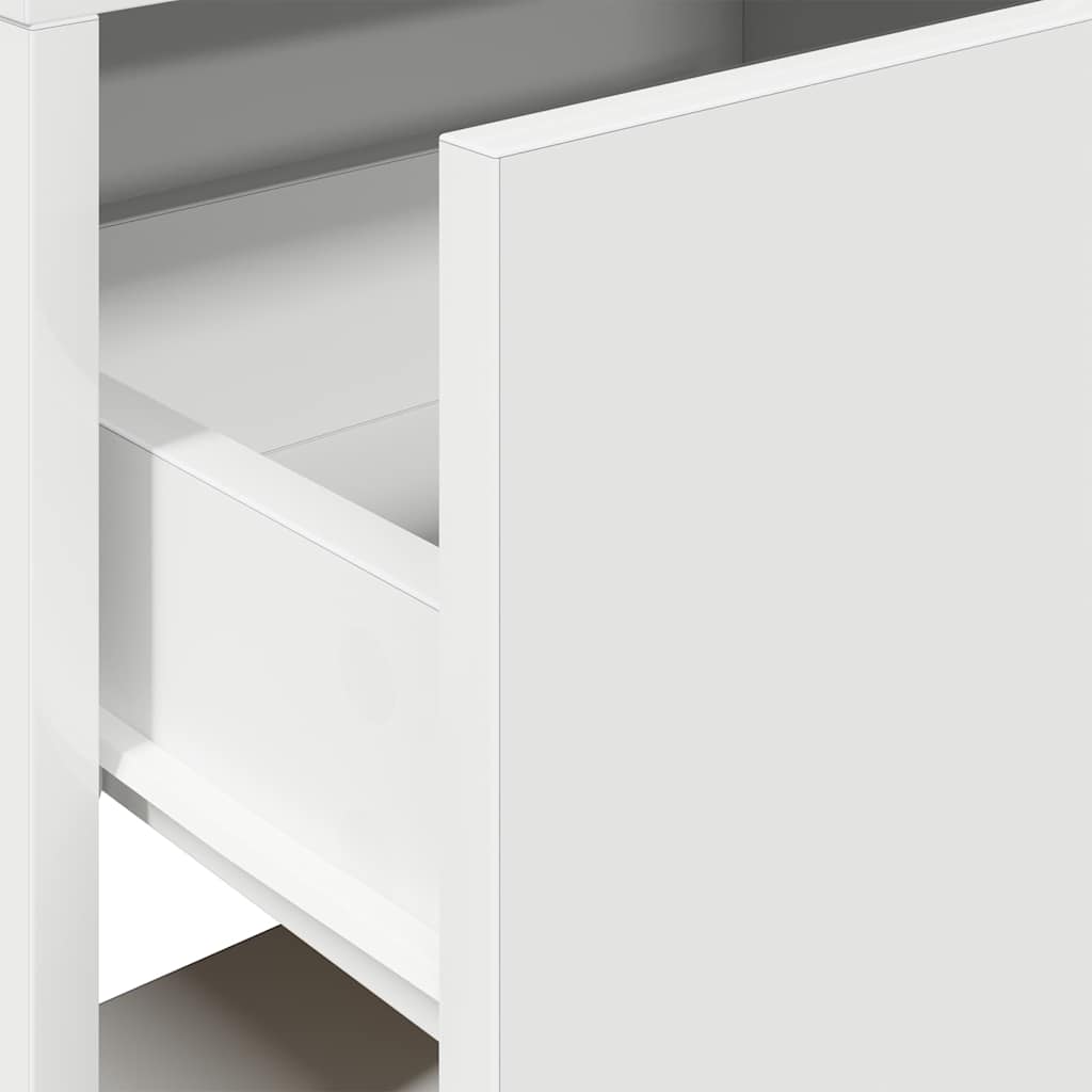 vidaXL Nachttisch mit Schublade Weiß 51x31x47 cm