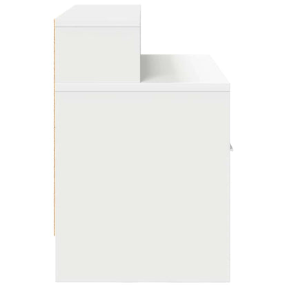 vidaXL Nachttische mit Schublade 2 Stk. Weiß 51x31x47 cm