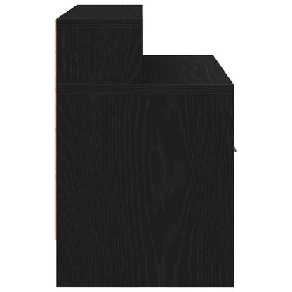 vidaXL Nachttische mit Schublade 2Stk. Schwarz Eichen-Optik 51x31x47cm
