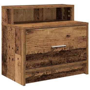 vidaXL Nachttisch mit Schublade Altholz-Optik 51x31x47 cm