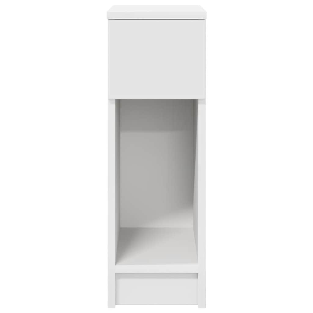 vidaXL Nachttisch mit Schublade Weiß 20x36x60 cm