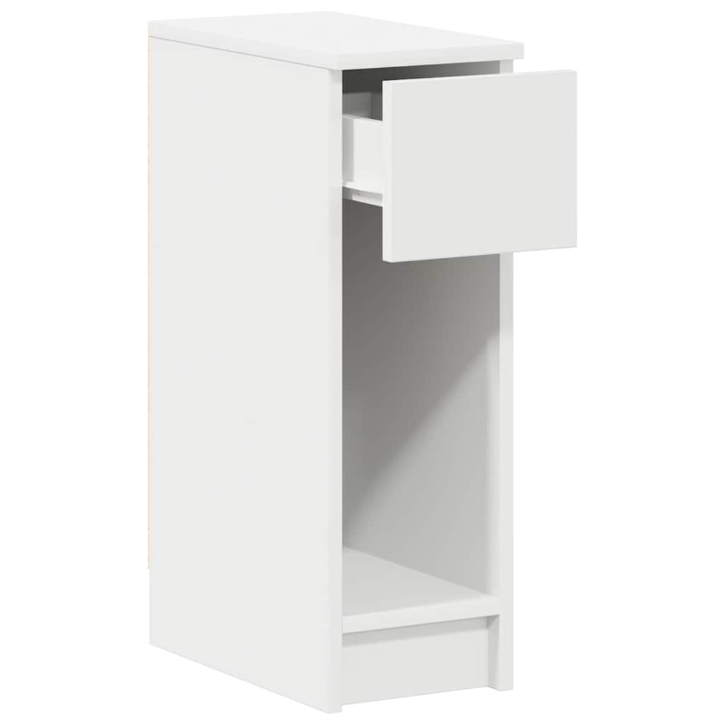 vidaXL Nachttisch mit Schublade Weiß 20x36x60 cm