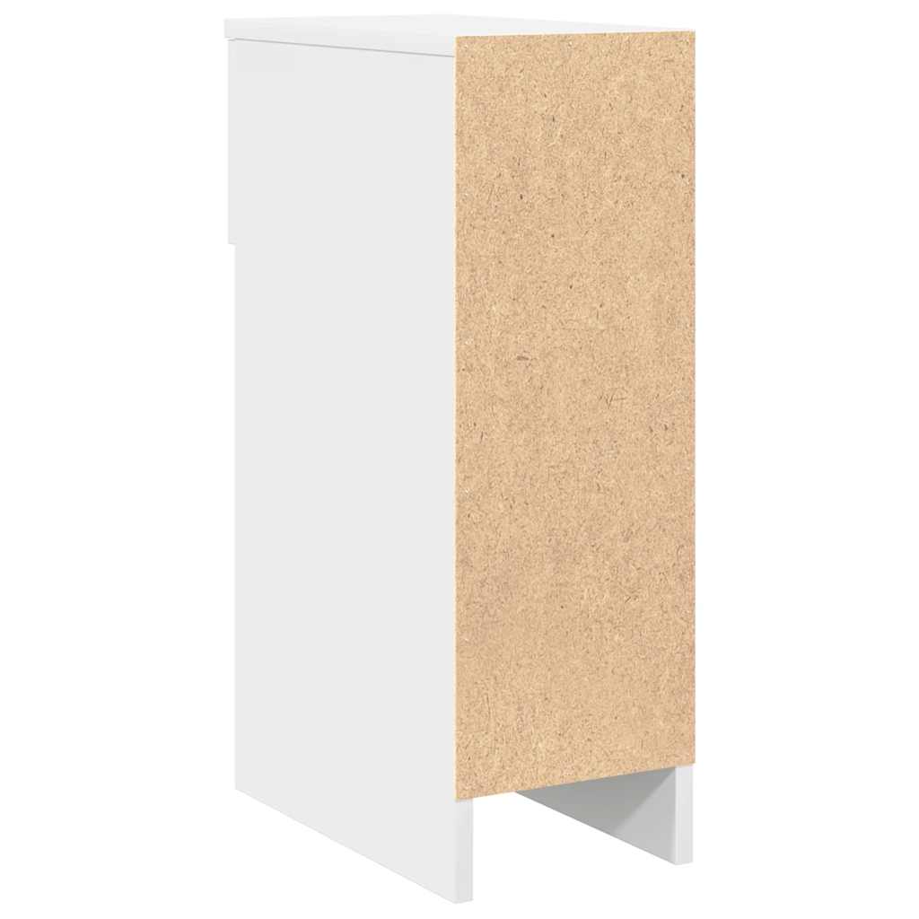 vidaXL Nachttisch mit Schublade Weiß 20x36x60 cm
