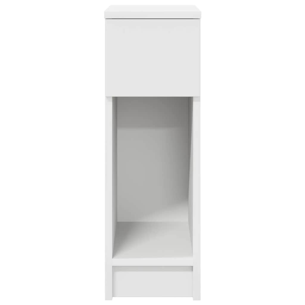 vidaXL Nachttische mit Schublade 2 Stk. Weiß 20x36x60 cm