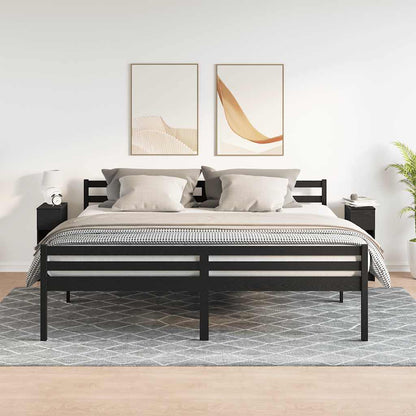 vidaXL Nachttische mit Schublade 2Stk. Schwarz Eichen-Optik 20x36x60cm