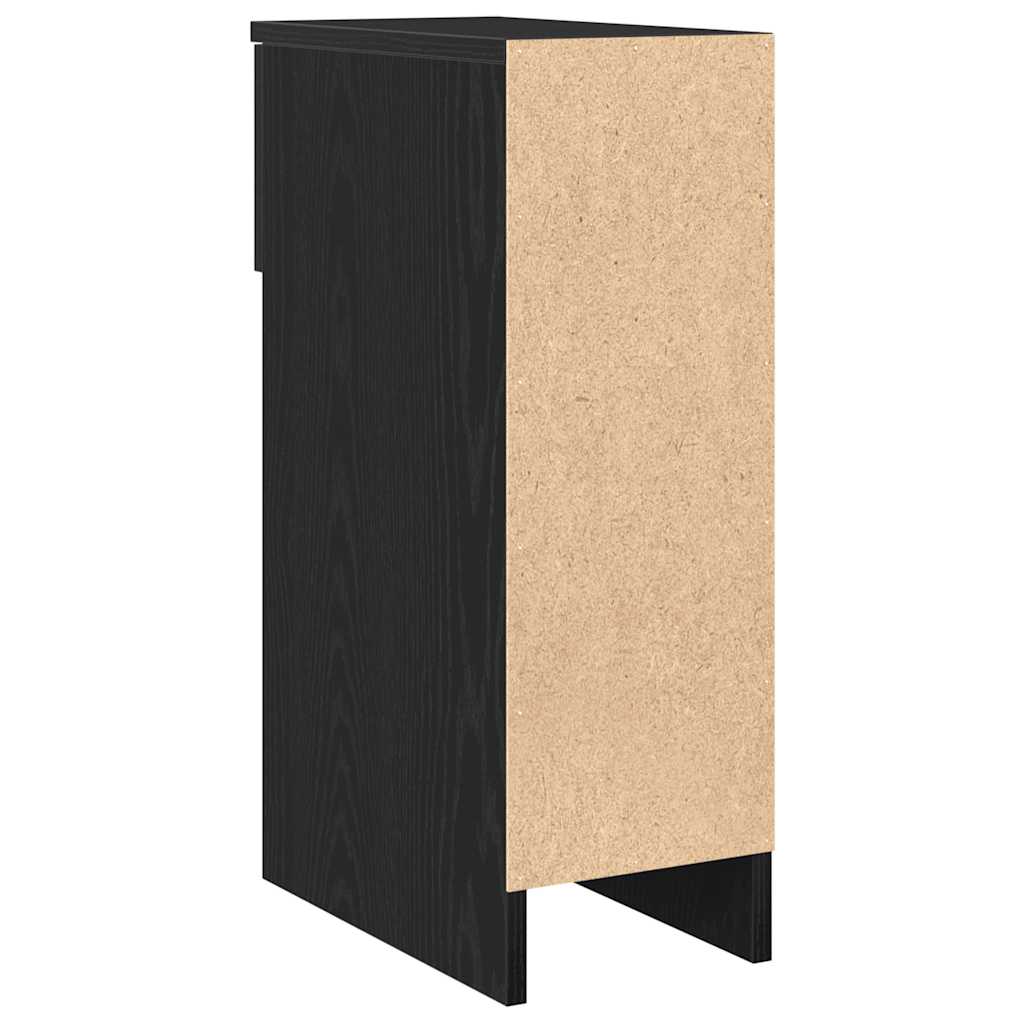 vidaXL Nachttische mit Schublade 2Stk. Schwarz Eichen-Optik 20x36x60cm