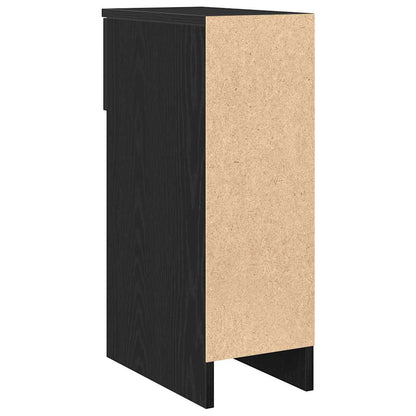 vidaXL Nachttische mit Schublade 2Stk. Schwarz Eichen-Optik 20x36x60cm