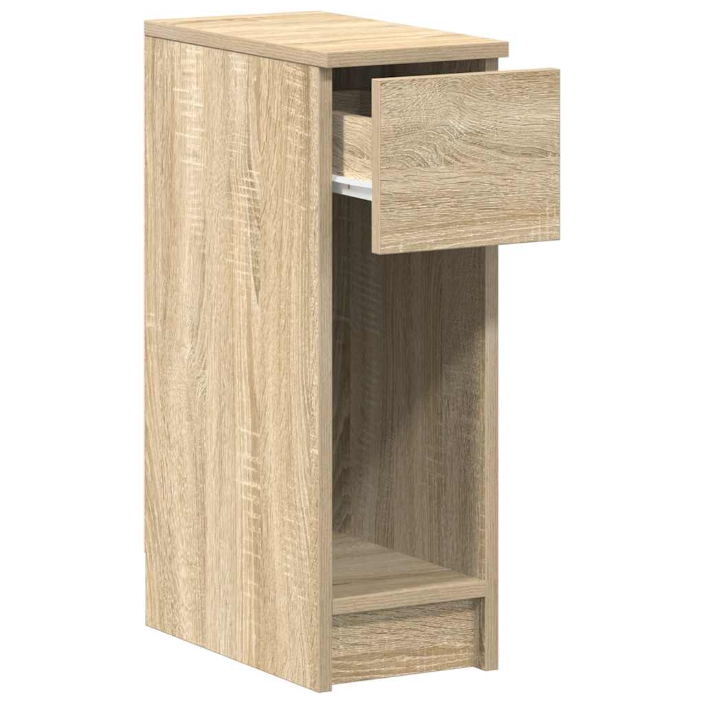 vidaXL Nachttisch mit Schublade Sonoma-Eiche 20x36x60 cm