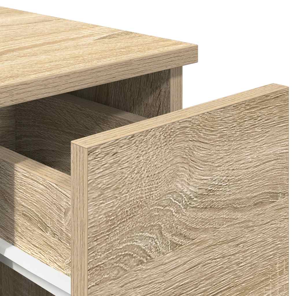 vidaXL Nachttisch mit Schublade Sonoma-Eiche 20x36x60 cm