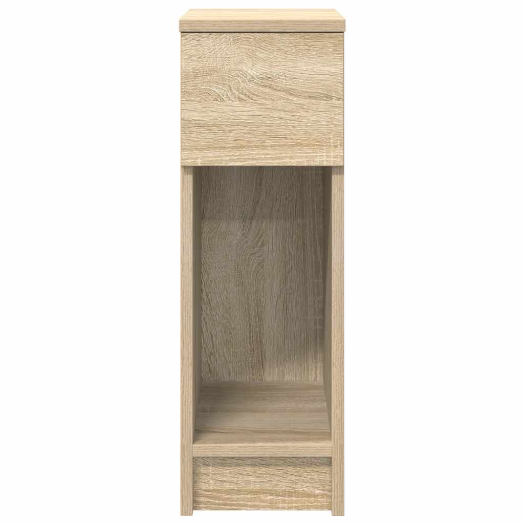 vidaXL Nachttische mit Schublade 2 Stk. Sonoma-Eiche 20x36x60 cm