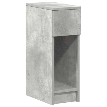 vidaXL Nachttisch mit Schublade Betongrau 20x36x60 cm