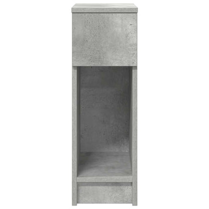 vidaXL Nachttisch mit Schublade Betongrau 20x36x60 cm