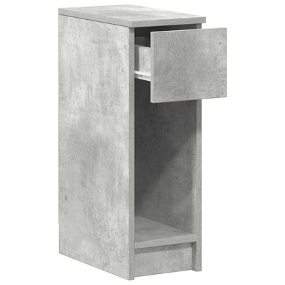 vidaXL Nachttische mit Schublade 2 Stk. Betongrau 20x36x60 cm